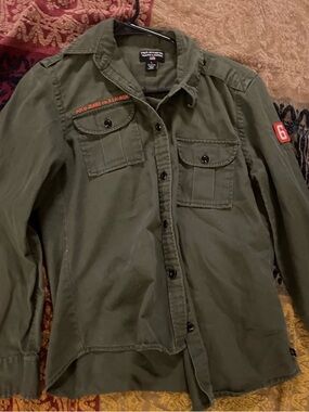 Ralph Lauren Olive Green Polo Jeans Co. Shirt Jacket